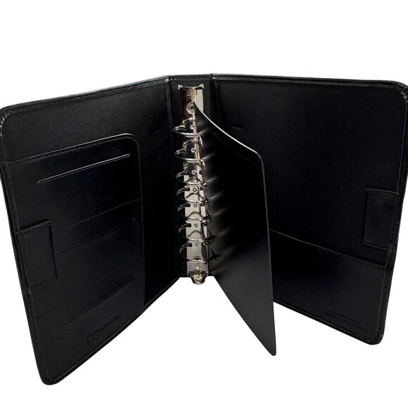 Franklin Covey Black Simulated Leather Planner Binder Classic Size 1" Ring Binde - Picture 9 of 9